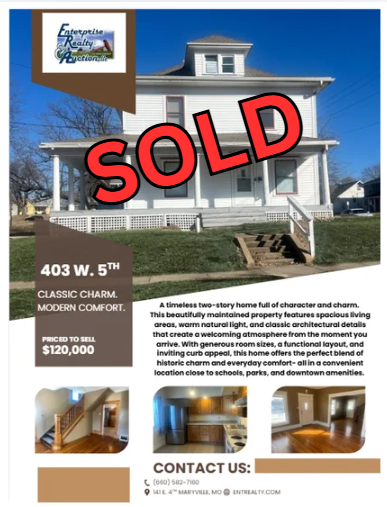 403 W. 5th St. Maryville, MO